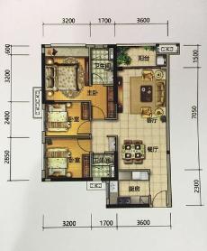 佛山美的花灣城3座01、02單元4座01、02、04單元90.00㎡